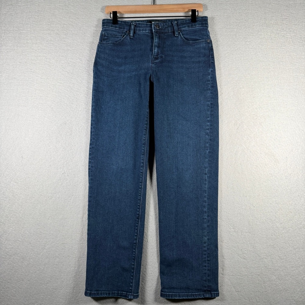 Hudson Los Angeles Womens Dark Wash Straight Leg Stretch Denim Jeans Size 6